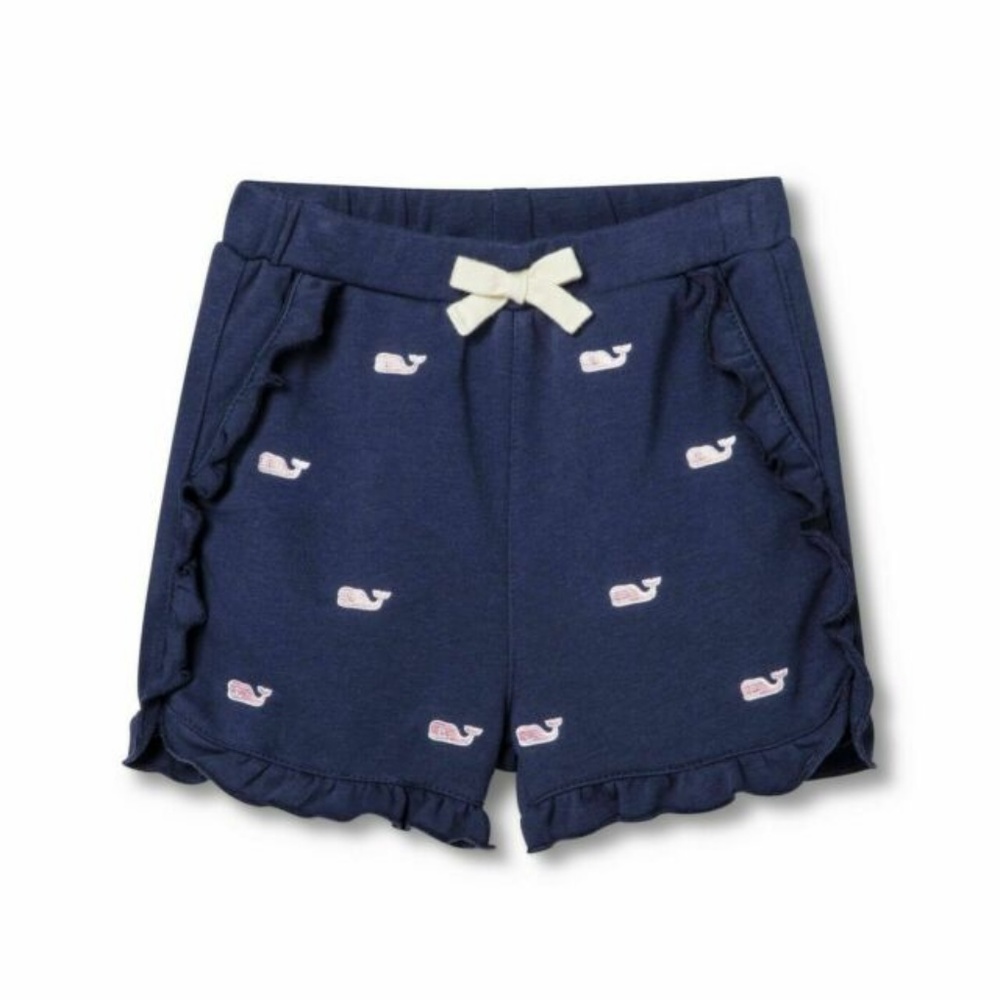 Vineyard Vines Girl Embroidered Whale Shorts